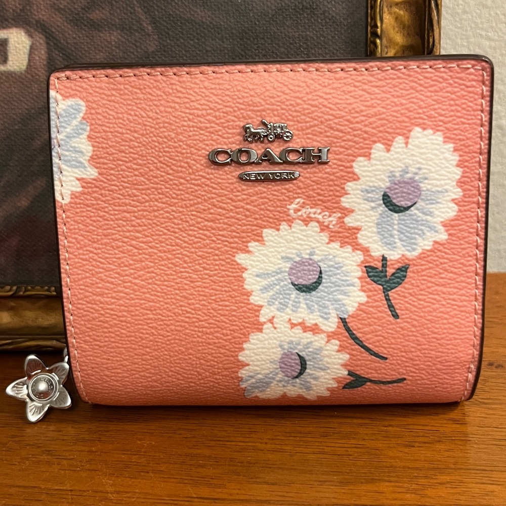 EUC Coach Pink Daisy wallet